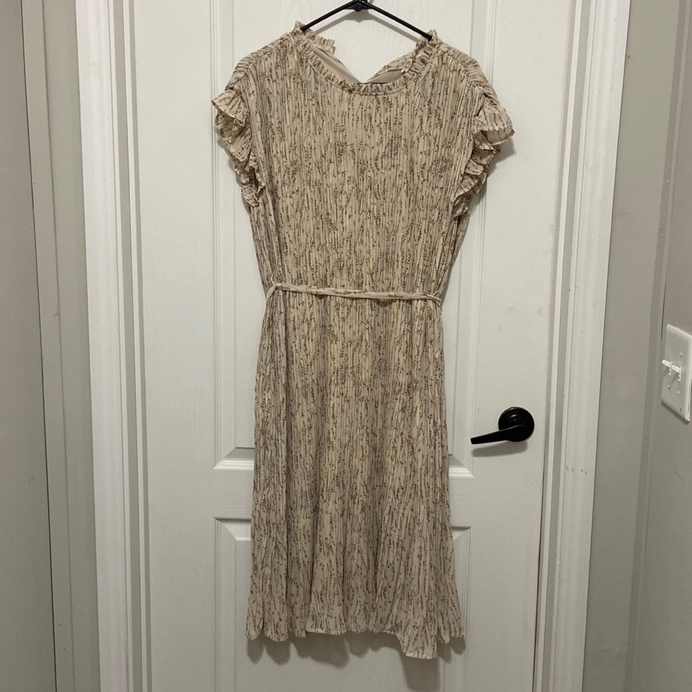 Orange creek brand dress. Cream/tan color. Size medium. Washed but never worn